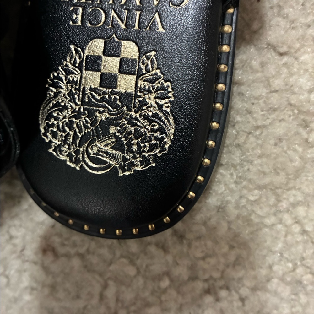 Vince Camuto Black and Gold Sandals - Picture 2 of 4